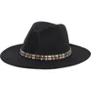 Nine West Felt Panama Hat In Black