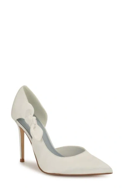 Nine West Fhalon Half D'orsay Pump In White