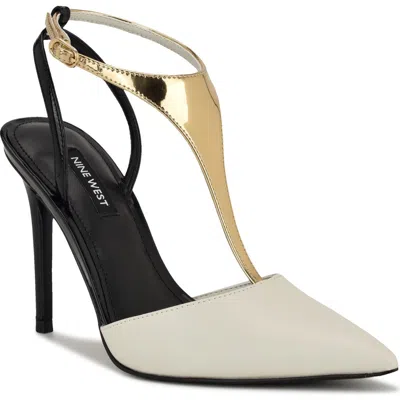 Nine West Fiesta Pointed Toe Pump In White