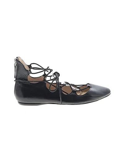 Pre-owned Nine West Flats In Black