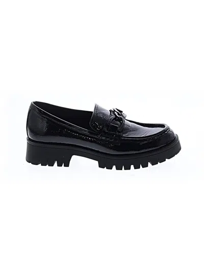 Pre-owned Nine West Flats In Black