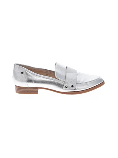 Pre-owned Nine West Flats In Silver