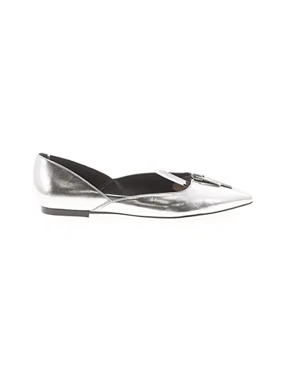 Pre-owned Nine West Flats In Silver