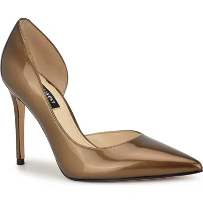 Nine West Folowe Half D'orsay Pump In Gold