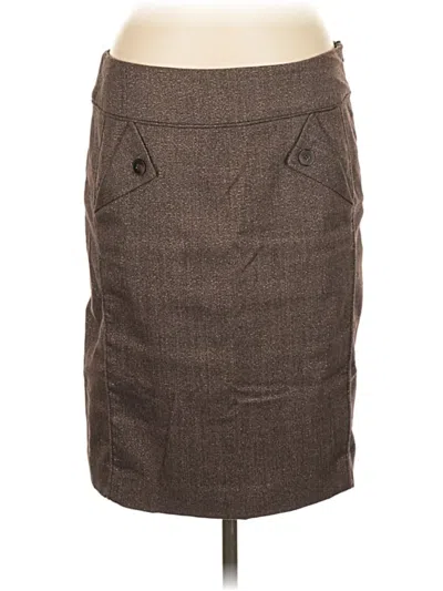 Pre-owned Nine West Formal Skirt In Brown