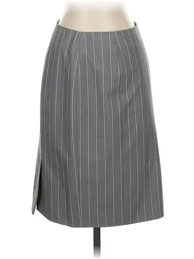 Pre-owned Nine West Formal Skirt In Gray
