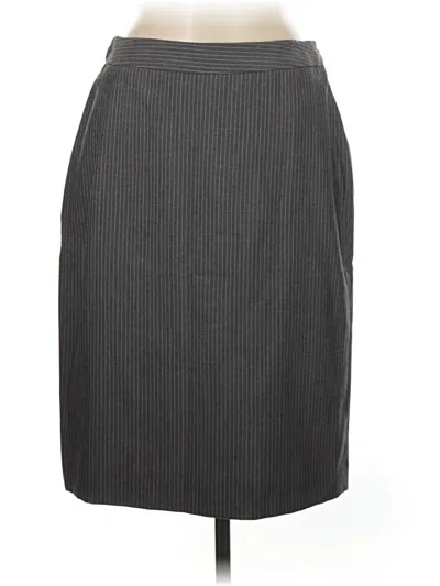 Pre-owned Nine West Formal Skirt In Gray