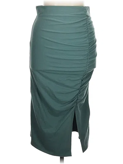 Pre-owned Nine West Formal Skirt In Teal