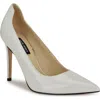 Nine West Freds Stiletto-heel Pumps Women In White Patent