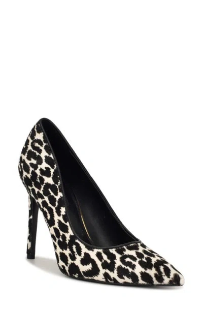 Nine West Fresh Genuine Calf Hair Pointed Toe Pump In Black