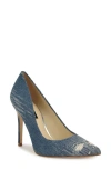 Nine West Fresh Pointed Toe Pump In Dark Blue