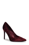 Nine West Fresh Pointed Toe Pump In Dark Red