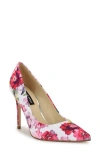 Nine West Fresh Pointed Toe Pump In Medium Pink