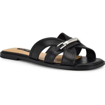 Nine West Gabie Slide Sandal In Black