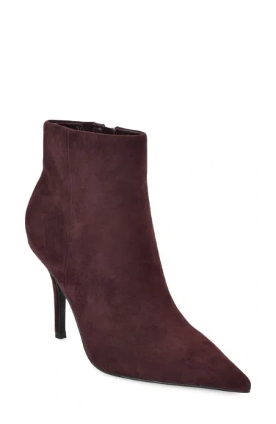 Nine West Galz Pointed Toe Bootie In Red