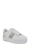 Nine West Gator Platform Sneaker In White