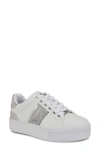 Nine West Gator Platform Sneaker In White