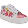 Nine West Gatsby Platform Sneaker In Pink Multi/white