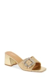 Nine West Geanila Slide Sandal In Gold