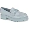 Nine West Gemay Lug Sole Chain Loafer In Blue