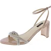 Nine West Genner 5 Womens Patent Slip On Ankle Strap In Brown
