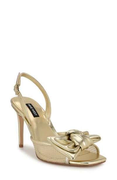 Nine West Gergia Slingback Sandal In Gold