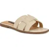 Nine West Geena Slide Sandal In Ivory