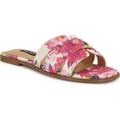 Nine West Germani Slide Sandal In Medium Pink
