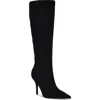 Nine West Richy Pointed Toe Knee High Boot In Black