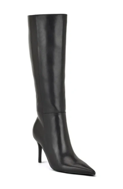 Nine West Gerty Wide Calf Knee High Boot In Black