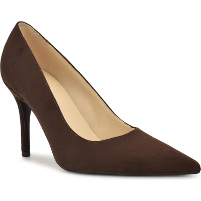 Nine West Gines Pointed Toe Pump In Brown