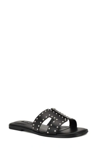 Nine West Giny Slide Sandal In Black