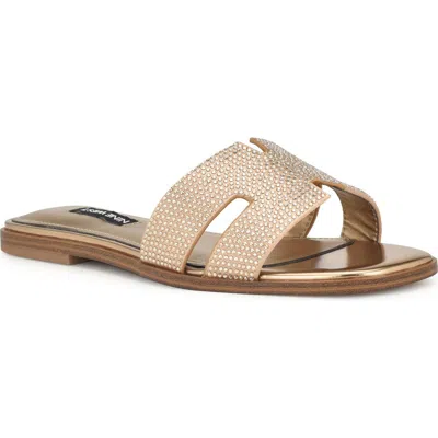 Nine West Giselle Flat Sandal In Multi