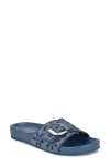 Nine West Giulia Slide Sandal In Medium Blue