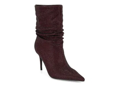 Nine West Glamsta Bootie In Burgundy