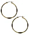 Nine West Gold-tone Hoop Earrings In Gold