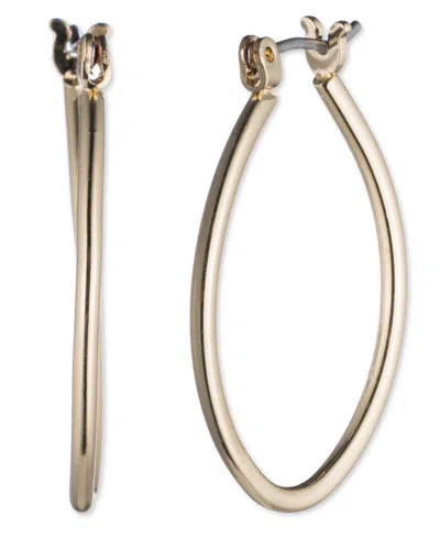 Nine West Gold-tone Teardrop Hoop Earrings