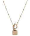 Nine West Gold-tone Toggle Pendant Necklace In Gold