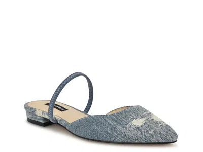 Nine West Gorga Mary Jane Mule In Gray
