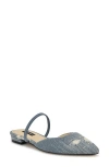 Nine West Gorga Mule In Light Blue