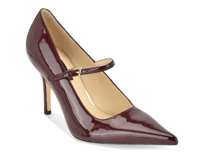 Nine West Gorjus Pointed Toe Pump In Burgundy