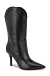 Nine West Grasy Western Boot In Black