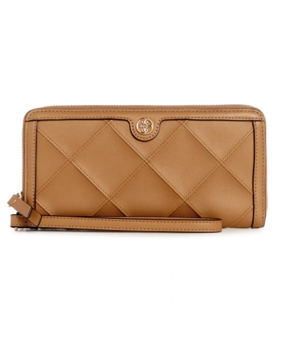 Nine West Graysen Zip Around With Wristlet In Camel