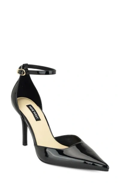 Nine West Graysin Faux Leather Pointed Toe Pump In Black