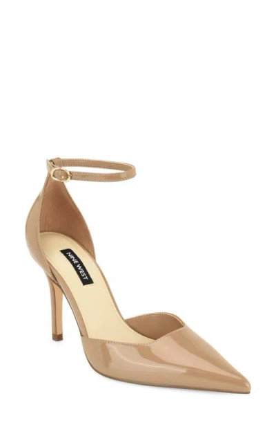 Nine West Graysin Faux Leather Pointed Toe Pump In Neutral