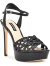 NINE WEST GRECIA 2 WOMENS WOVEN ANKLE STRAP PLATFORM SANDALS