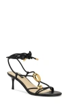 Nine West Greska Ankle Wrap Sandal In Black