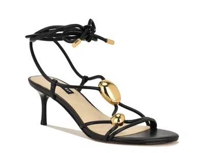 Nine West Greska Ankle Wrap Sandal In Black