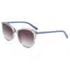 Nine West Grey Gradient Cat Eye Ladies Sunglasses Nw649s 405 52