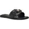 Nine West Griyen Studded Slide Sandal In Black